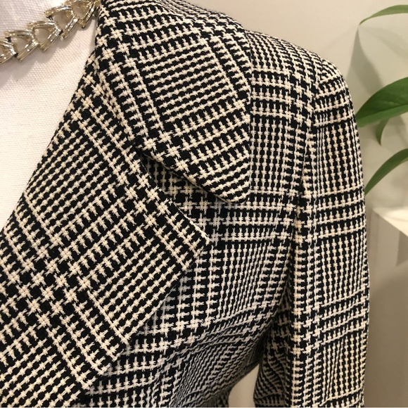Charles Chang-Lima Black & White Blazer - Size 4 - Picture 8 of 11